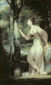 Portret van Joanna Lloyd van Maryland, naar een schilderij van Sir Joshua Reynolds of zijn studio